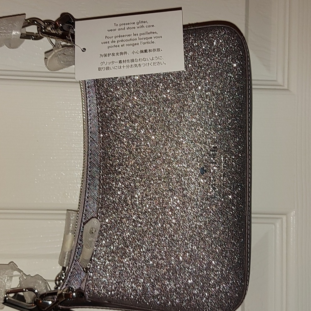 Kate Spade Duet Glitter Crossbody Duo Bag in Candied Flower NWT